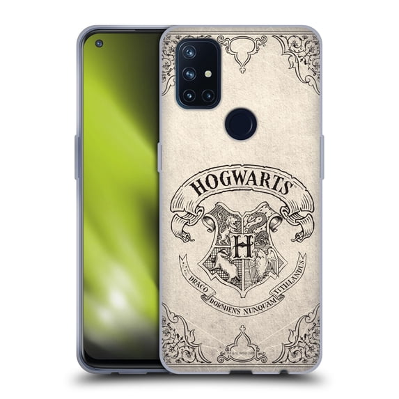 Head Case Designs Officially Licensed Harry Potter Sorcerer's Stone I Hogwarts Parchment Soft Gel Case Compatible with OnePlus OnePlus Nord N10 5G