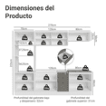 thumbnail image 3 of Cocina Integral Completa Modular Madesa Vik 270cm BG 06, 3 of 4