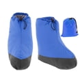 thumbnail image 4 of Botines de plumas, calcetines cálidos, botines de camping, funda para calentar los pies con bolsa de almacenamiento, calzado para acampar, senderismo, M azul, 4 of 8
