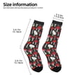 thumbnail image 2 of Rocae Red Mushrooms for Girls Boys Crew Socks,Children's Socks, Kids Socks, Toddler Socks: Daily Wear with Kids School Uniform, 2 of 5