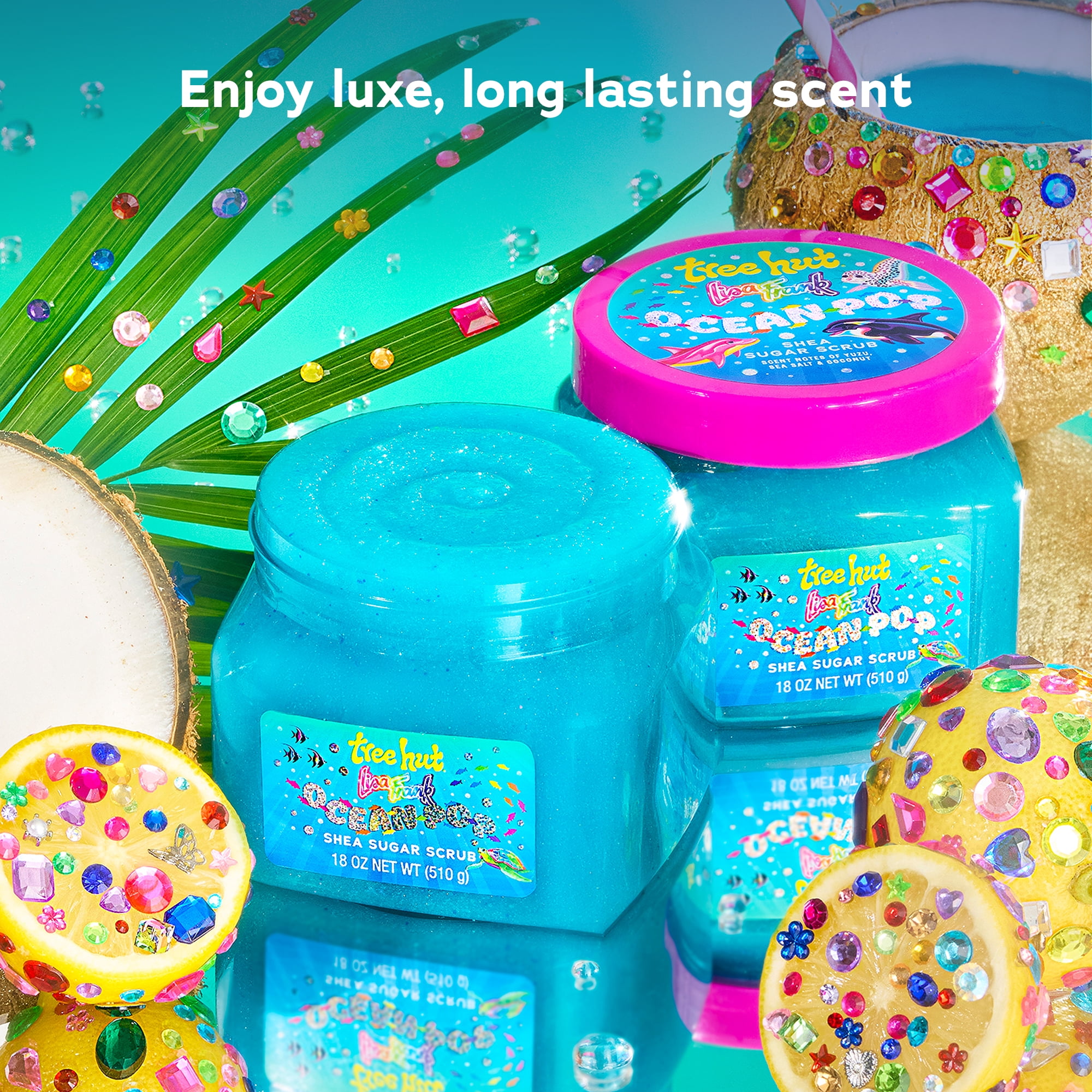 Lisa Frank x Tree Hut Ocean Pop Shea Sugar Scrub – 18 oz