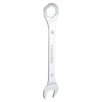 Uxcell 21mm 6-Point Thin Combination Wrench Double Ended Box and Open End Chrome Plated Steel, Silver
