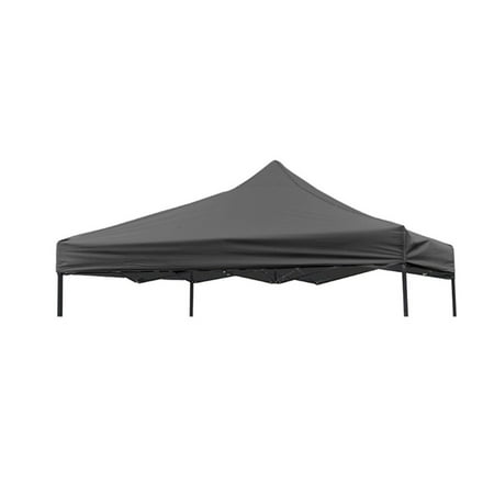 9.6' x 9.6' Square Replacement Canopy Gazebo top Assorted Colors by Trademark Innovations (Black)