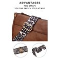 thumbnail image 3 of AUYOCO Bolso bandolera de piel vegana para mujer, bolso cruzado con correa para guitarra, bolsillos con cremallera, bolso de hombro, 3 of 5