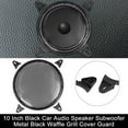 thumbnail image 2 of Audio Speaker Subwoofer Metal Black Waffle Grill Cover Guard 10 Inch Black Car, 2 of 5