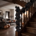 thumbnail image 6 of Fall Halloween Decoration for Home Indoor Outdoor Clearance Under $5.00!Halloween Dark-Themed Ornament Artificial Maple Leaf Thanksgiving Wall Hanging Artificial Maple Leaf With Black Wicker, 6 of 7