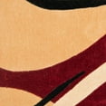 thumbnail image 2 of Contemporary Rug - Modern Art Polyester -Rust/Ivory-Color:Rust/Ivory,Design:Contemporary,Shape:Accent,Size:2'6" x 4', 2 of 3