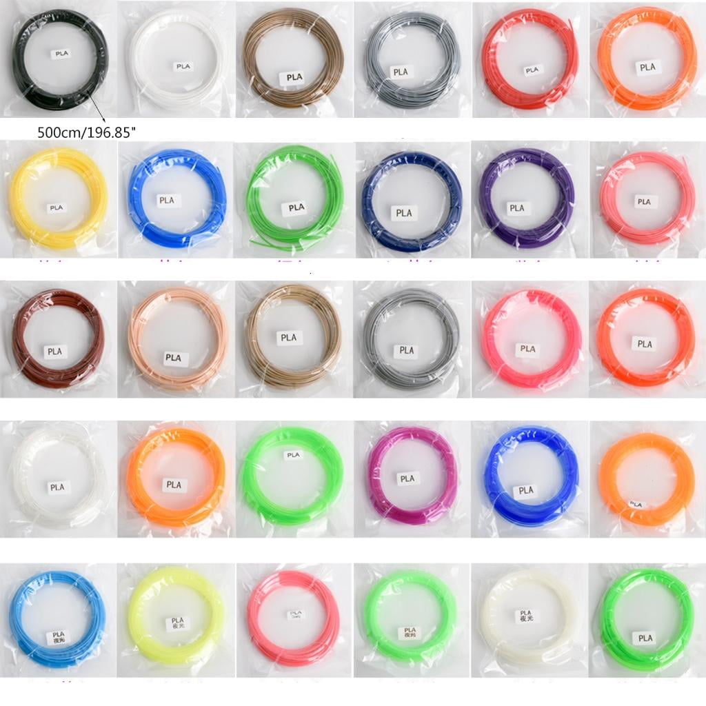 20 Colors 3D Pen Filament 1.75mm PCL Each Color 16.4 Feet 3D Pen Filament