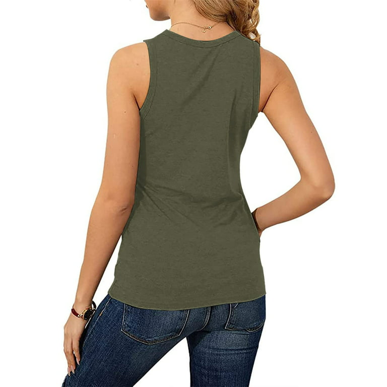 NECHOLOGY Womens Tank Tops Lemedy Tank Top Women's Short Sleeve Cut Out  Cold Shoulder Tops Deep V Neck T Shirts 