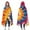 Colorful Rainbow Tie, variant on Wearable Blanket,Blue Tie Dye Spiral Pattern Hooded Wearable Flannel Blanket for Adults & Teens,Winter Poncho Shawl Wrap Cape Cozy Anti-Pill,60"x80"
