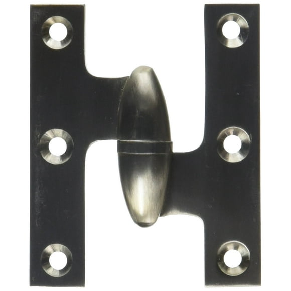 Deltana OK2520U15-R Solid Brass 2 1/2-Inch x 2-Inch Olive Knuckle Hinge