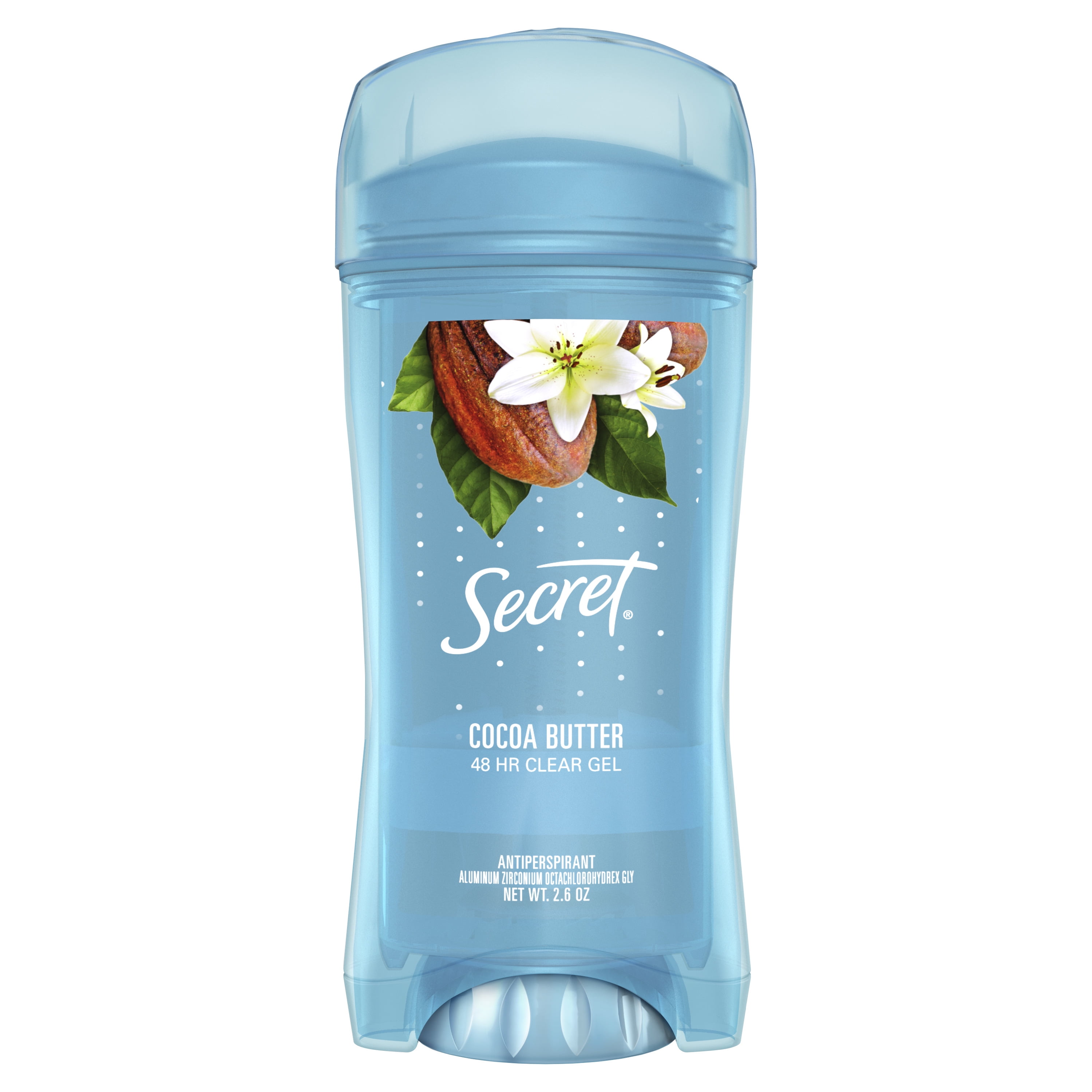 Secret Clear Gel Antiperspirant Deodorant Cocoa Butter 2.6 oz Walmart