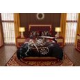 thumbnail image 3 of Hannya Bedding Set, Comforter or Duvet, Japanese Demon Bed Cover, Anime Youkai, 3 of 5