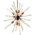 thumbnail image 4 of Astra Sputnik Satellite Pendant Light 12-Light Black Gold Sputnik Chandelier Mid Century Starburst Chandelier for Christmas Gift Living Room Bedroom Hallway Dining Room, 4 of 6