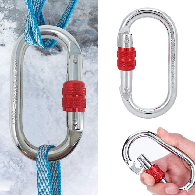 Corabinador Redondo Ultra Resistente Carabiner De Servicio Pesado, Hebilla De Hamaca De Yoga O Carabiner, Al Aire Para Hamacas