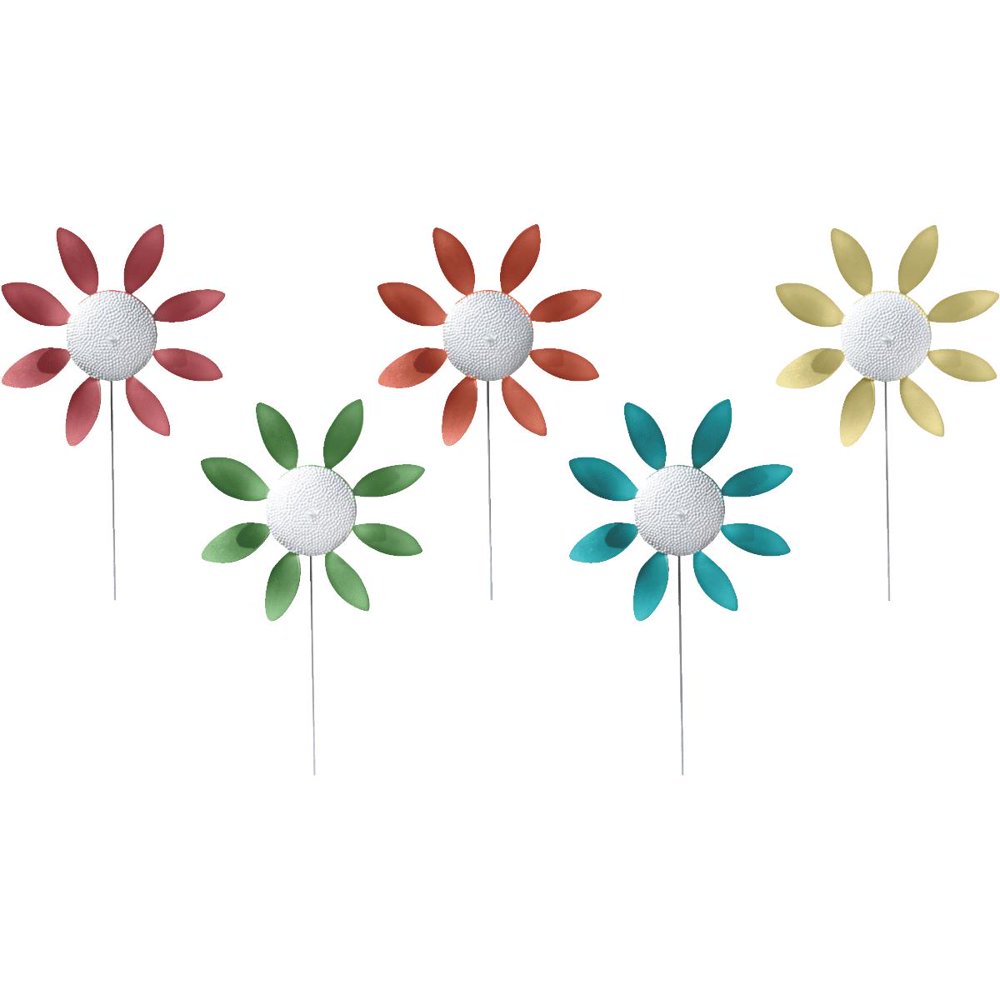 Bloem Daisy Pinwheel Lawn Ornament
