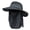Dark Gray, variant on Jamicy Sunhat for Women Men Sunscreen Outdoor Upf50 Mesh Sun Hat Wide Brim Fishing Hat with Neck Flap Sun Hat for Men Women