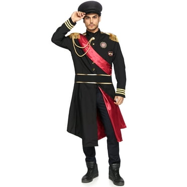 Military General Costume 70865-BLACK/GOLD-ML - Walmart.com