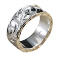 thumbnail image 6 of Faty-T Fidget Ring for Anxiety Relief 18K Gold Plated Spinner Band for Stress Relief,Stainless Steel Statement Flower Ring for Wo, 6 of 7