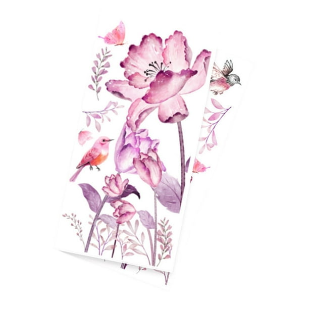 Palacas de pared de flores de 2 piezas calcomanías de mariposa de mariposa decoraciones de arte decorativo de pared para comedor
