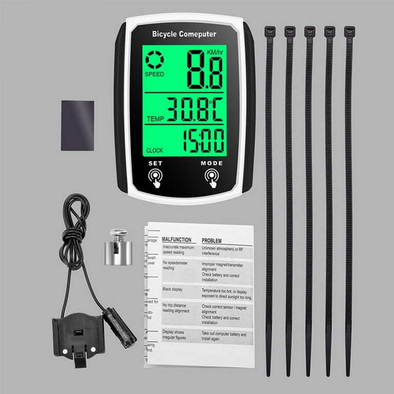 Mduoduo Waterproof Bicycle Wired Speedometer Bike LCD Computer