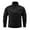 Black, variant on YueHuiYing Men's Color Blocked Long Sleeved Stand Up Collar Half Zipper Elastic Weekend Outings Soft Fabric Sports Workwear Top