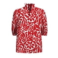thumbnail image 5 of Endives Womens Blouse Short Sleeve Shirt Womens Tops V Neck Casual Shirts Beach Wear Vacation Shirts Spring Summer Outfit, 5 of 6