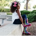 thumbnail image 6 of Rainbow Hearts Rain Boots, size 13, 6 of 8
