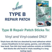 Tear-Aid Vinyl Repair Kit Type B - Clear Patch for Vinyl - 2 Pack, Green Box