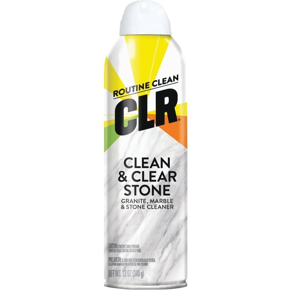Clean & Clear Stone, Granite, Marble, and Stone Cleaner, 12 Ounce Aerosol Spray Can