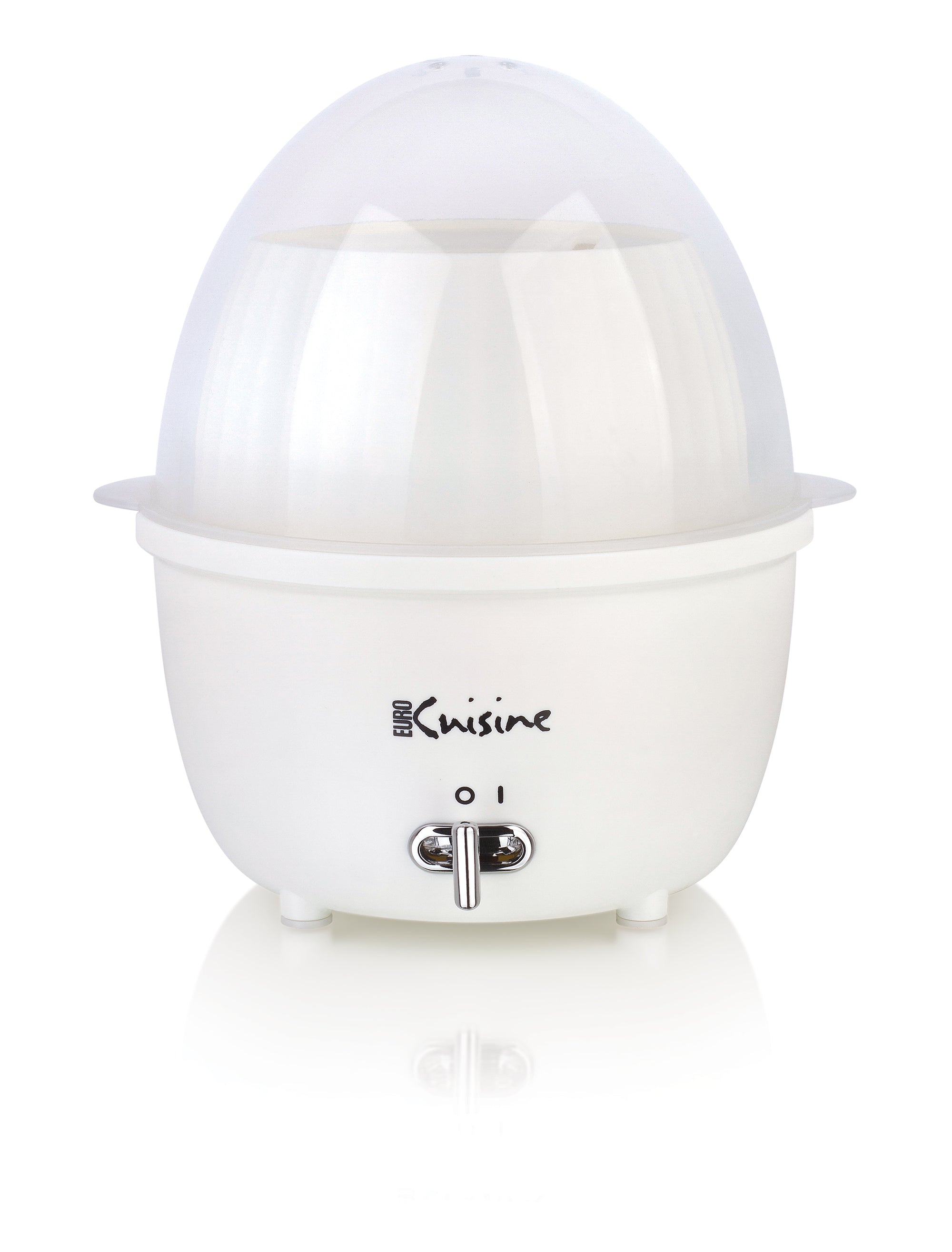 Euro Cuisine Electric Egg Cooker & Food Steamer with Auto Shut Off White (MSCX26)