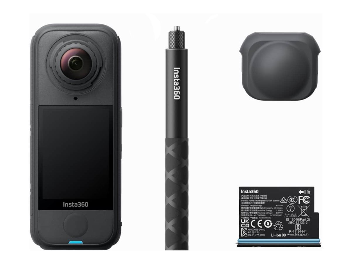 Insta360 X4 Air 8K 360 Action Camera Starter Bundle, Graphite Black