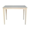 thumbnail image 2 of International Concepts Unfinished 36" Solid Dining Table with Shaker Legs, 2 of 6