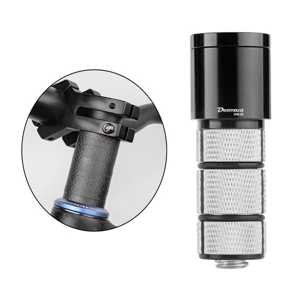 Mountain Bike Handlebar Stem Riser – 28.6mm Clamp, 1 1/8" Steerer Tube, Black Aluminum Head Up Adaptor
