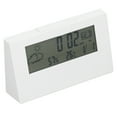 thumbnail image 3 of Horloge Électronique de Bureau, Réveil Numérique Léger pour Bureau Blanc, 3 of 8