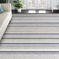 thumbnail image 5 of Superior Eastyn Stripe Indoor/Outdoor Area Rug, 5' 2" x 7' 2", Slate, 5 of 9