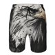 thumbnail image 3 of Fotbe Ink Style Bald Eagle Trajes de Baño Estampados para Hombre, Shorts de Verano de Secado Rápido, Ropa de Playa, Bañadores-3X-Large, 3 of 6