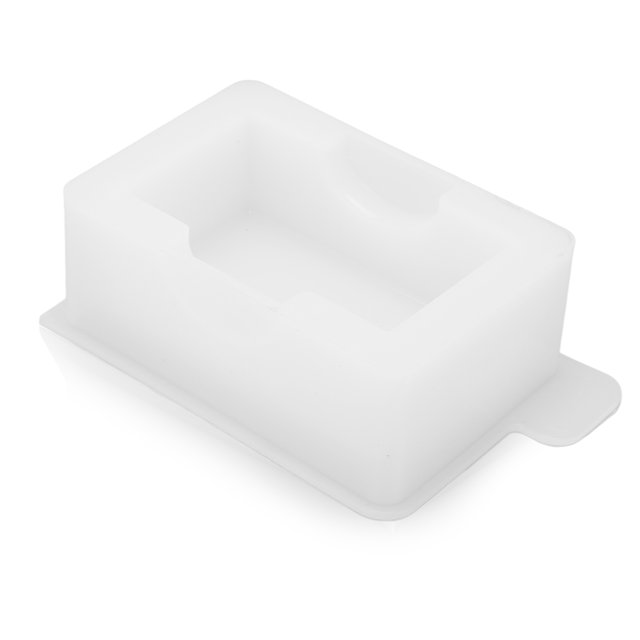 Coaster Silicone Mold, Easy Demolding Silicone Material Silicone Molds Soft Glossy DIY Interesting For Handicrafts MD3454 Quadrate Coaster Storage Box Mold