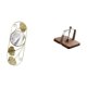thumbnail image 5 of Espejo de pared,Espejo decorativo nórdico para colgar en la pared,Espejos de pared de metal decorativos para el hogar colgantes de pared,Portapapeles,Servilletero de, 5 of 8