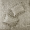 thumbnail image 4 of Madison Park Queen Size Comforter Set 7-Piece Printed Seersucker All Season Modern Taupe Bedding Set, 4 of 9