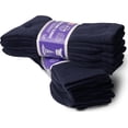 thumbnail image 3 of Yacht & Smith Wholesale Bulk Cotton Diabetic Crew And Ankle Socks, Loose Fit Top Non-Binding Medical Socks, 3 of 5