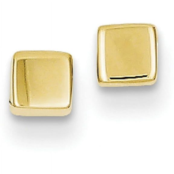 Primal Gold 14 Karat Yellow Gold Square Post Earrings