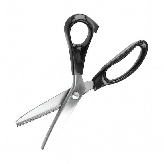 FACEGA Decorative Pinking Shears Scissors,3-7mm Round/Triangle Edge,Fabric Cutting Tool with Sharp Blades and Ergonomic Handle for Sewing,Quilting,and Crafting