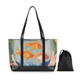 thumbnail image 7 of FORMRS Canvas Laptop Tote Bag for Women with 15.6" Computer Compartments Shoulder Handbag, Blue Goldfish Bowl, 7 of 7