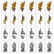 thumbnail image 1 of 24 hojas de tatuajes temporales variados para hombres y mujeres, juego de pegatinas de tatuajes temporales para el cuello del brazo, 1 of 6