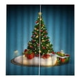 thumbnail image 1 of Cortinas navideñas perfecl Cortinas de Navidad 3D 2 paneles 55 x 39, 1 of 8