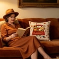 thumbnail image 4 of Btomtd Pumpkin Pillow Covers 18 x 18 for Thanksgiving, Fall Decorative Pillow Cases, Soft Couch Cushion Covers for Sofa Bedroom, C, 4 of 7