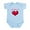 Sky Blue, variant on CafePress - German I Love You Infant Bodysuit - Baby Light Bodysuit, Size Newborn - 24 Months