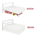thumbnail image 6 of Marquess Cotton Blended Quilted Bed Skirt Queen Size Ruffle 14 inch Drop Pink Color, 6 of 7