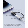 thumbnail image 4 of Adaptador USB C a Lightning, paquete de 4, carga rápida de 27 W, MFi, 4 of 8